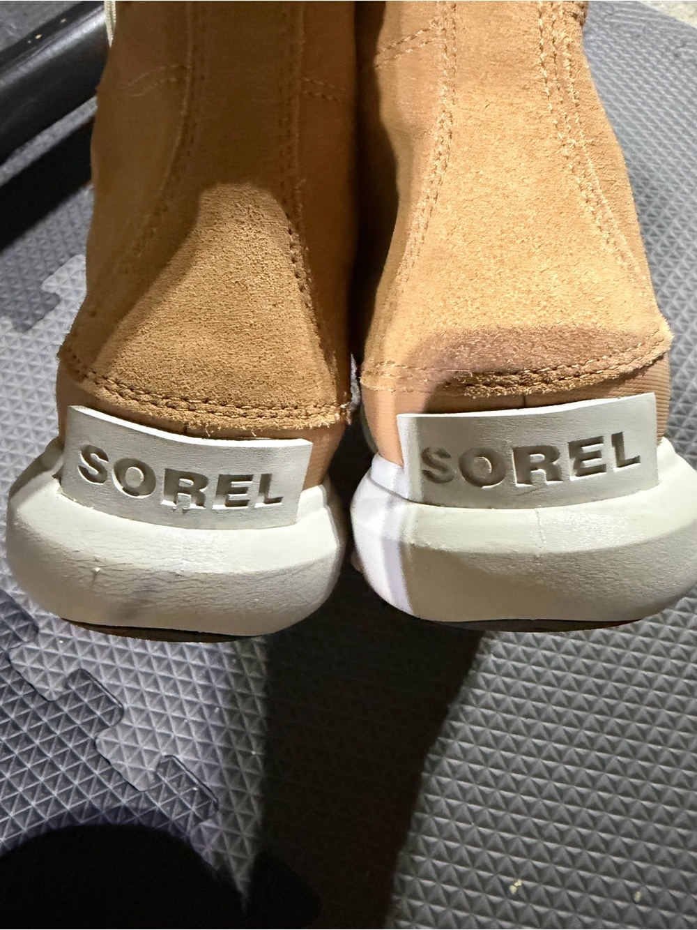 Sorel womens Tan and Gray High-Top Casual Boots - Picture 2 of 10